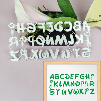 

26 English letters metal cutting moulds, scrapbooks, photo albums, decorative relief cards to make DIY paper handicrafts