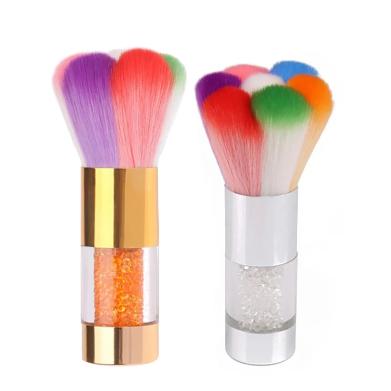 

1 Pcs Colorful Nail Dust Clean Brush Nail Art Manicure Pedicure Soft Acrylic Nail Art Cleaner Remover Brush Nail Care Tools