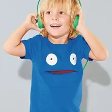 Бренд в европейском и американском стиле, Детская летняя футболка из чистого хлопка с золотыми сокровищами, Детская футболка с короткими рукавами