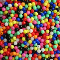 100pcs Multiple Color Mixed Fishing Rigging Plastic Beads Stops for Lure Spinners Sabiki DIY 6mm 8mm 1