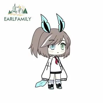 

EARLFAMILY 13cm x 7.6cm for GACHA LIFE RUS Amino Fine SUV Car Stickers Vinyl Anime Decals 3D Occlusion Scratch Vinyl Decoration