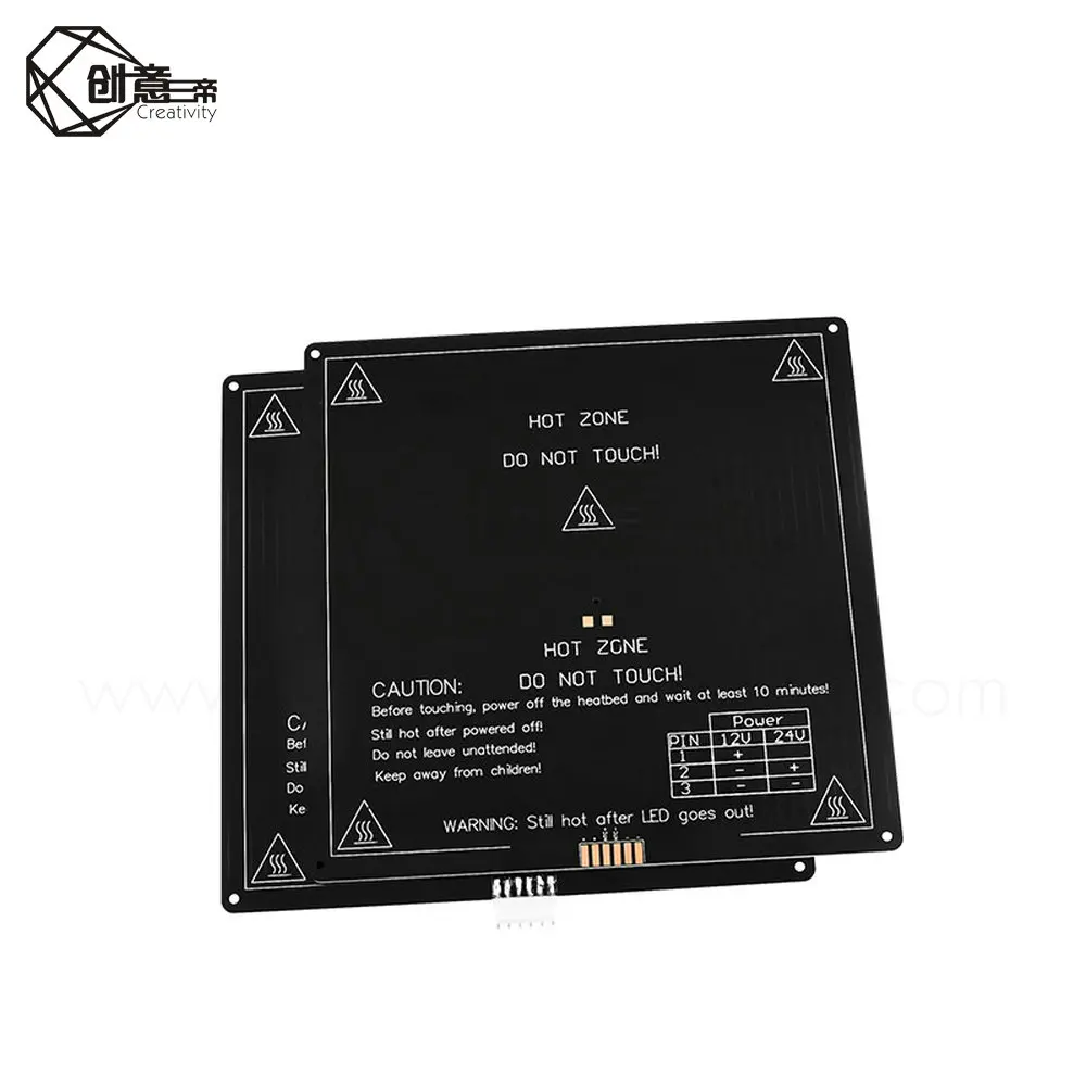 Алюминиевая грелка MK3 12 В/24 В деталь для Reprap Mendel hot HotBed 3D Heatbed фотоэлектрической