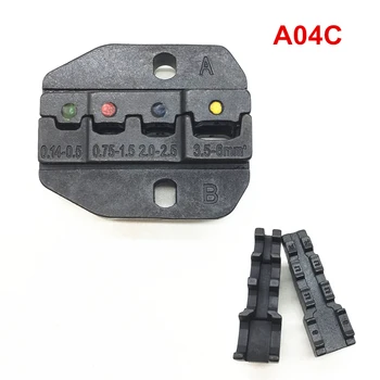 절연 단자용 압착 다이 세트, 열 수축 버트 와이어 커넥터, 압착 턱, 0.14-6 mm2, A04C