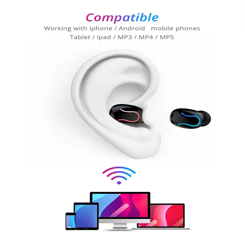 BT 5,0 мини беспроводные Bluetooth наушники Близнецы гарнитура беспроводные наушники стерео наушники Fone De Ouvido 50DEC10