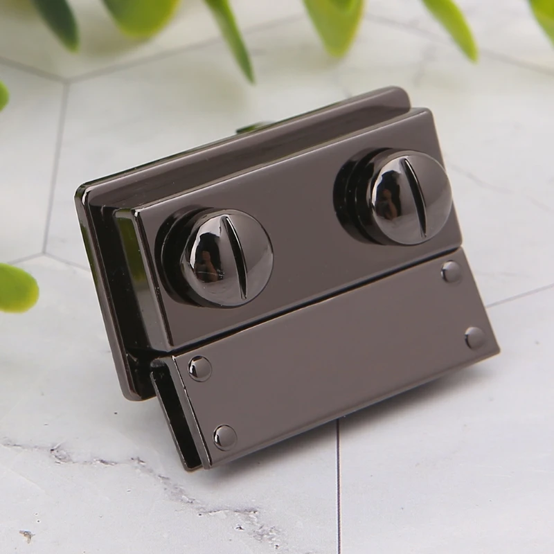 

Women Bag Making Metal Push Lock Briefcase Square Lock Hardware Accessories