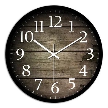 

Metal Mute Wall Clock Home Decoration Circular Creative Household Vintage Quartz Clock