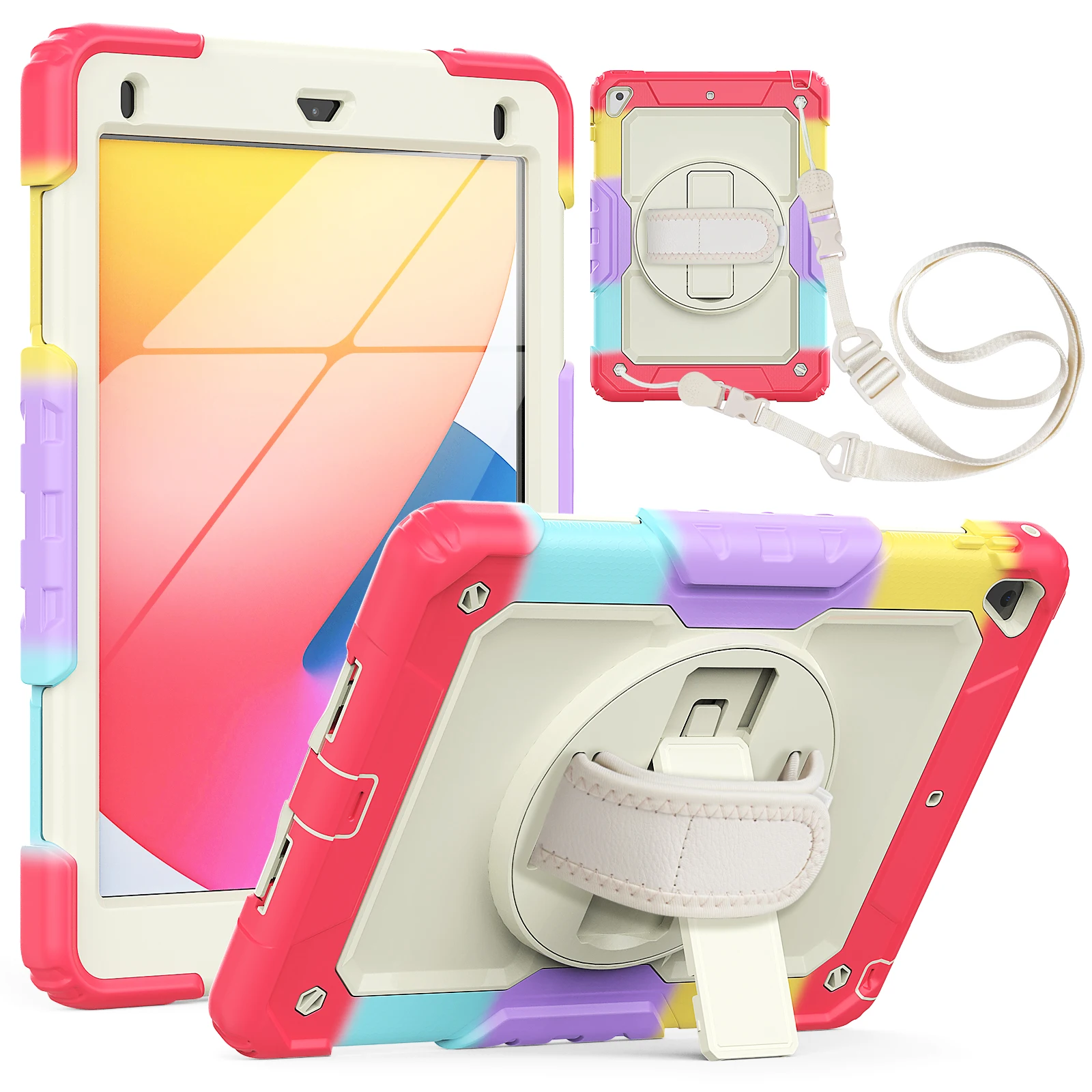 

Чехол для iPad Mini 4 5 Air 4 10,9 Pro 11, сверхмощный прочный Чехол с противоударным ремешком и подставкой для iPad Air 2 9,7 Pro 9,7