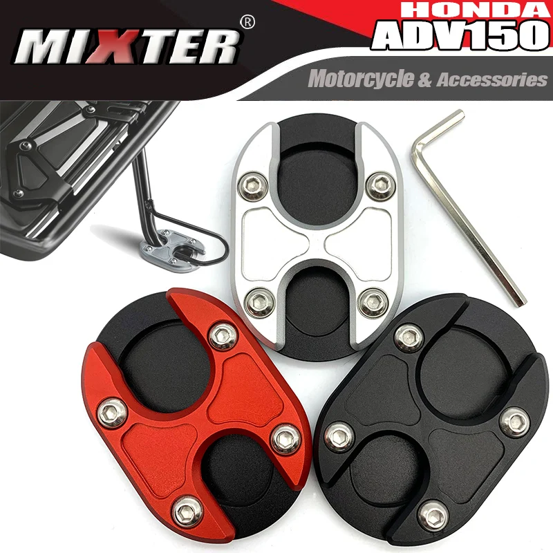 Motorcycle Accessories CNC Flat Foot Side Stand Extension Pad Plate Kickstand For HONDA ADV150 2019 2020 2021 ADV 150 ADV-150 | Автомобили