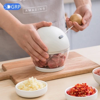 

Multifunctional meat grinder household cooking machine meat cutting manual food mixer garlic head shredder vegetable and fruit t