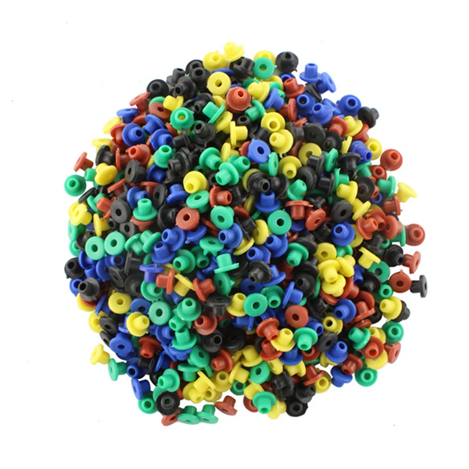 100pcs/lot T Shape Tattoo Machine Rubber Nipple Half Grommets Piston Pin Needle Mat Pad Cushion | Красота и здоровье
