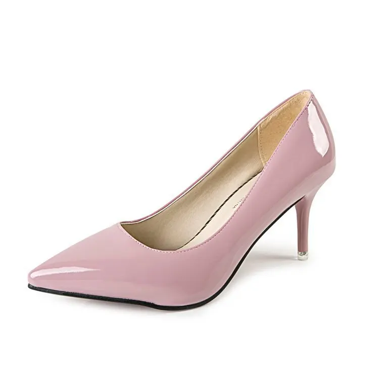 

Spring And Autumn New Style Europe And America Versatile Sexy Pointed High Heel Shoes Thin Heeled Shallow Mouth Single Shoes Wom