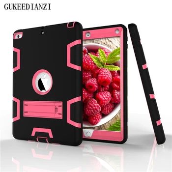 

Tablet Silicone PC Case For Apple iPad 2017 2018 9.7 Air 1 2 For ipad 5 6 Tablets Power Protective Stand Fashion Cover Shell