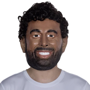

Patygr Human Skin Mask Halloween Cosplay Human Face Mask Latex Celebrity Football Player Mohamed Salah Mask