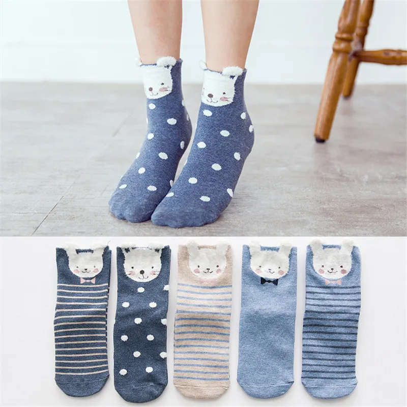 1 пара, носки с единорогами в стиле Харадзюку, женские милые зимние хлопковые носки с рисунками, женская уличная одежда, забавные носки, Skarpetki Calcetines Mujer