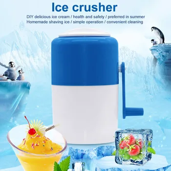 

Home Kitchen Tool Smasher Summer DIY Manual Shaver Ice Crusher Grinding Shredding Mini Hand Crank Snow Cone Kids Smoothies