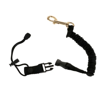 

Black Kayak Canoe Safety Fishing Rod Lanyard Paddle Leash with Snap Clip Hook Paddle Leash Fishing Rod
