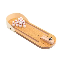 Mini bureau en bois interactif Parent enfant, maison, adultes, jeu d'apprentissage de Bowling, jouet amusant d'intérieur, éducation précoce des enfants, 2022 