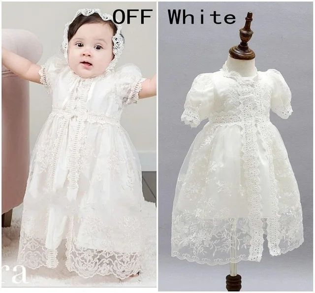 1785 off white Винтажное платье для маленьких девочек; платья для крещения для девочек; одежда для первого дня рождения, свадьбы, крестин; Одежда для младенцев; bebes - Цвет: 1785 off white