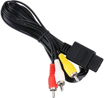 

For Nintend 64 For N64AV Audio Video Cable A/V TV Cord Wire 1000pcs/lot