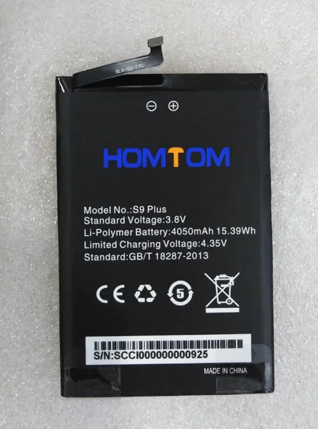 HOMTOM s9 plus аккумулятор для телефона 4050 мАч 3,8 в для HOMTOM S9 Plus 5,9" 18:9 HD+ ips MTK6750T Восьмиядерный