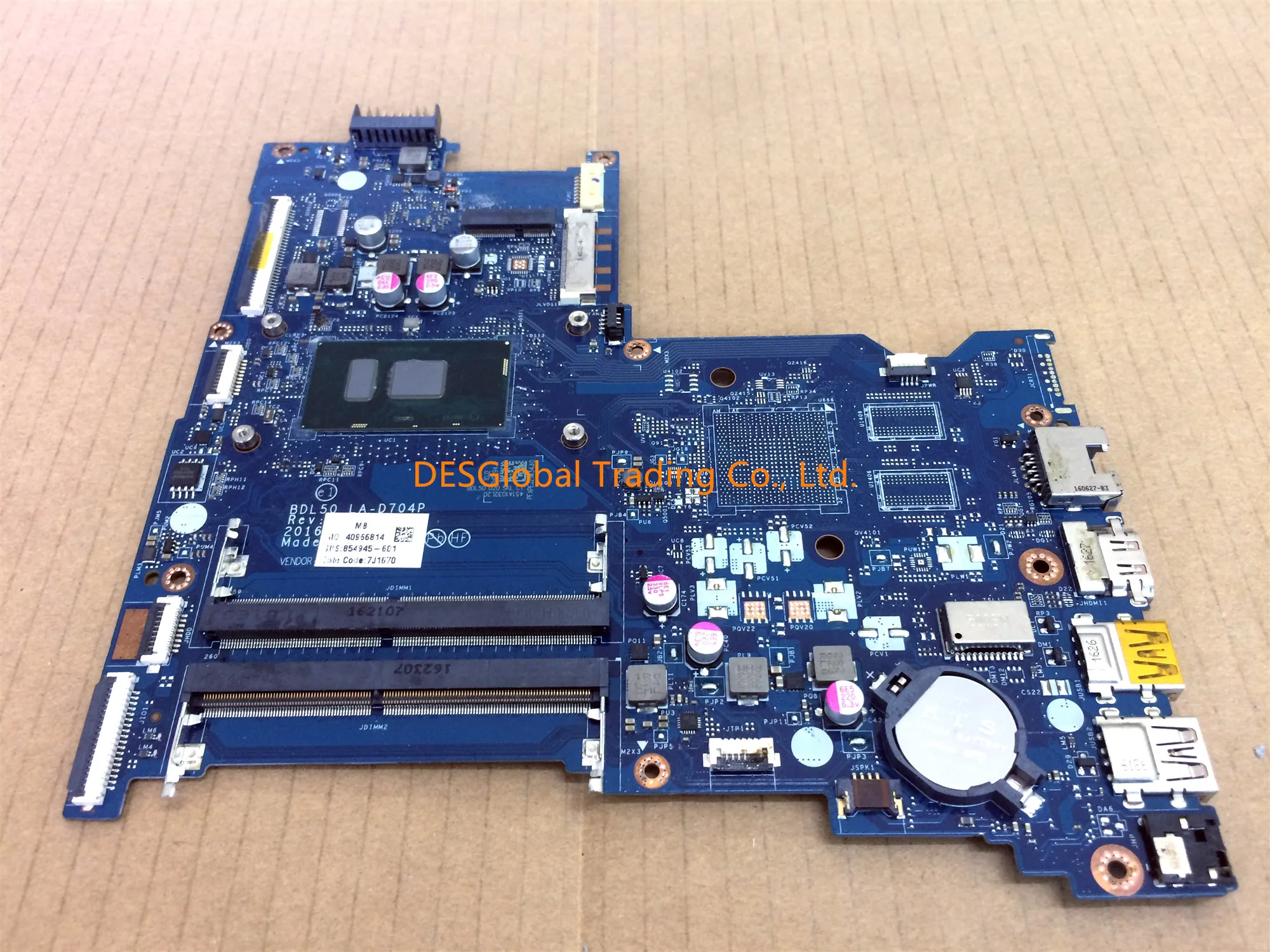 BDL50 LA-D704P 854945-601 854945-001 основная плата для HP Тетрадь 15-AY 250 G5 250-G5 Материнская плата ноутбука SR2EY i5-6200U Тесты