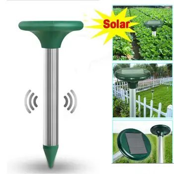 

2PCS Solar Mole Repellent Pest Control Rodent Repeller for Outdoor Use