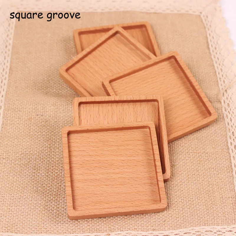 Light Wood Square Groove