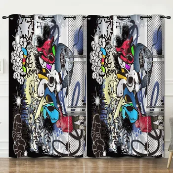 

Hip hop style room decoration curtain background decoration cloth pink curtains luxury3