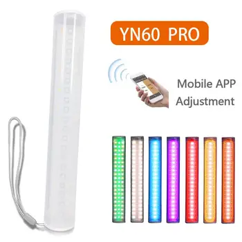 

YONGNUO YN60 PRO Handheld Ice Stick LED Video Light built-in battery 3200k to 5500k RGB colorful controlled by Phone