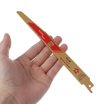 

2Pcs/Set Gold Reciprocating Sabre Saw Blades for Cutting Metal Professional S1122HF Blade Tools