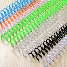 Reliure à spirale pour carnet de notes, 20 pièces, 30 Gat, livre d'anneaux en plastique à fil unique, fournitures de reliure à spirale