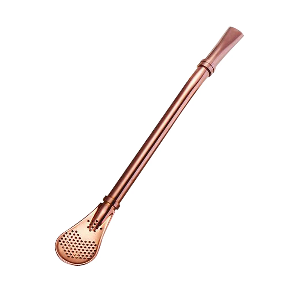 6 Colors Spoon Straw Tea Infuser Coffee Spoon Novelty Design for Adult&Child