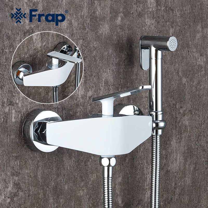 

Frap New Arrival Bidet Faucets Wall Mounted Bathroom Shower Tap Bidet Toilet Sprayer Bidet toilet Washer Mixer Faucet F2058