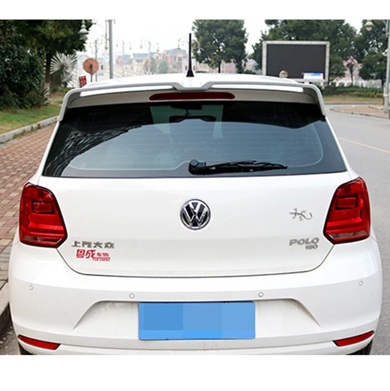 Спойлер ABS высокого качества для Volkswagen Polo 2010 2016 г. праймер или цветной спойлер DIY