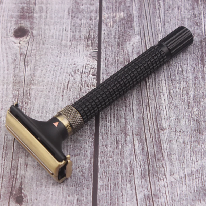 Men Shaving Adjustable Double Edge Razors Blade Replaceable Manual Shaver Brass Metal Classic Razor