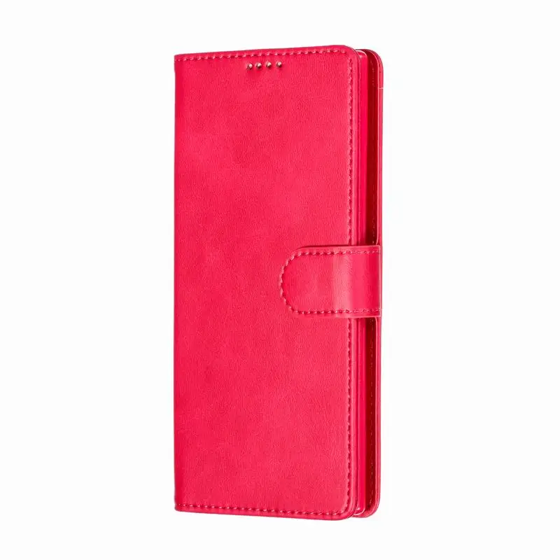 Чехол для samsung Galaxy A20 E S чехол для телефона флип-кошелек ретро простая кожаная сумка для телефона samsung A20E A20S Coque - Цвет: Rose Red