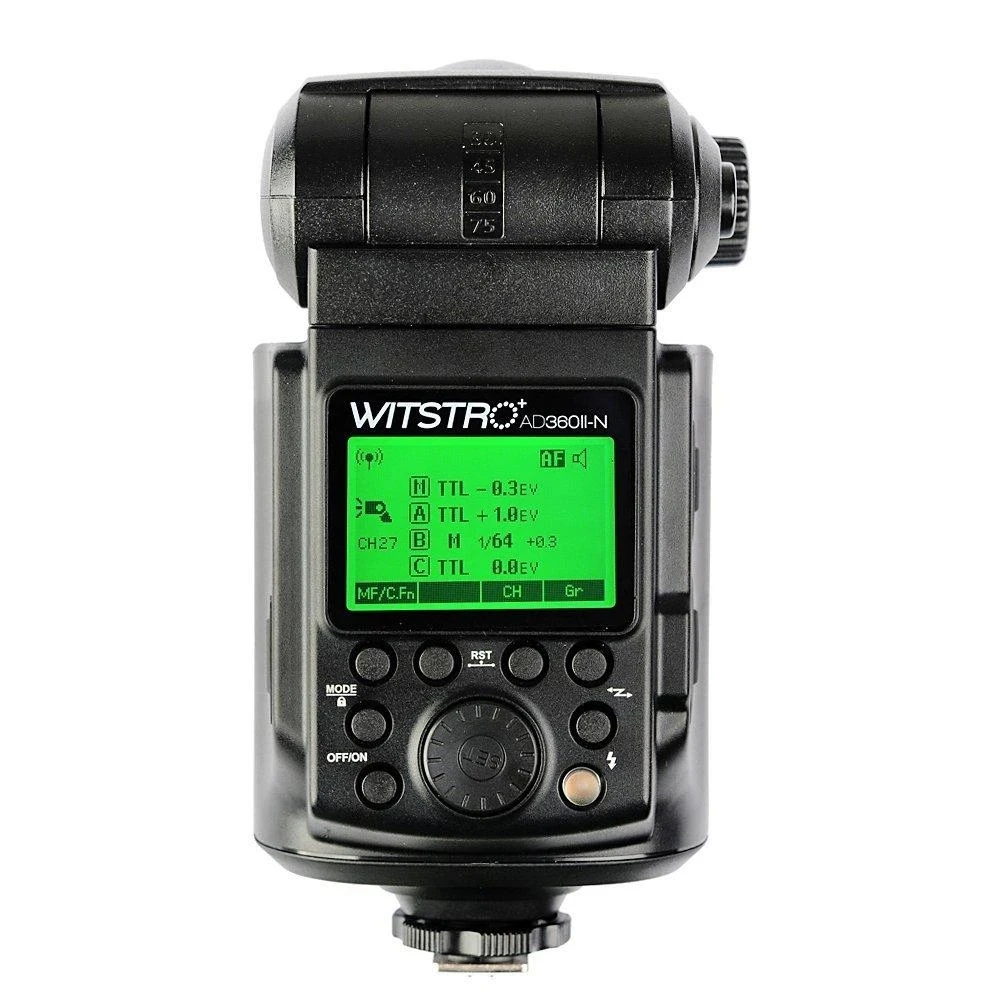 Godox 360WS AD360II-N X Wireless I-TTL 1/8000S HSS Portable Speedlite Flash with PB960 Power Battery Pack for Nikon Camera 3