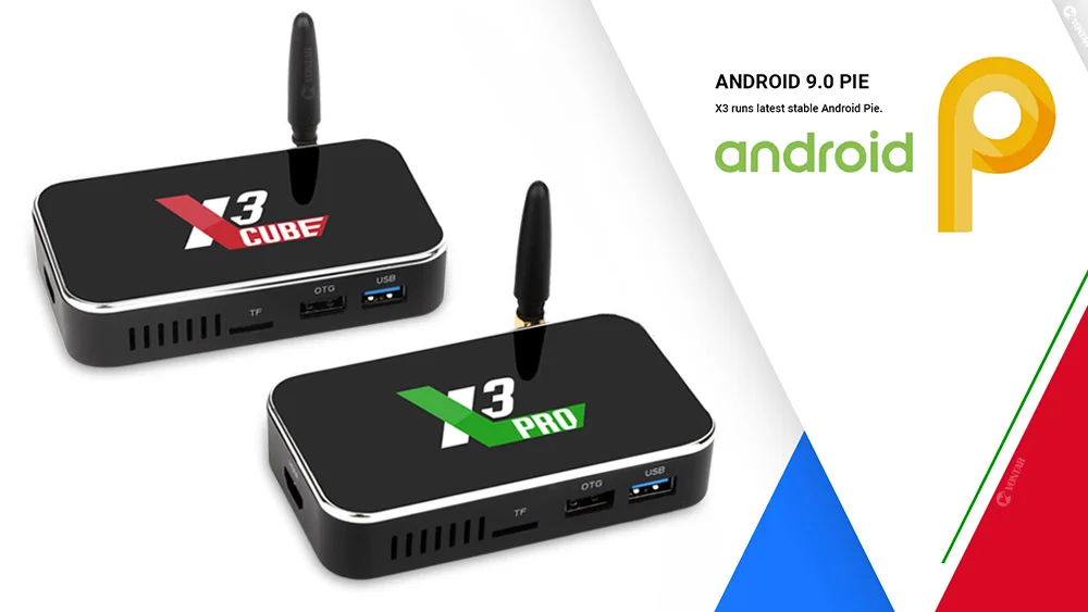 X3 PRO X3 cube Amlogic S905X3 Android 9,0 tv Box 2 ГБ 4 ГБ DDR4 16 ГБ 32 ГБ rom 2,4G 5G WiFi 1000M LAN Bluetooth 4K HD медиаплеер