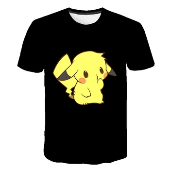 

Pokemon Detective Pikachu 3D Printed Kids T-shirt Fashion 2019 Summer Short Sleeve T shirt Tops Streetwear Children Tee