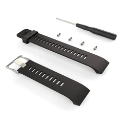 Premium Silicone Wrist Band Strap (Black)