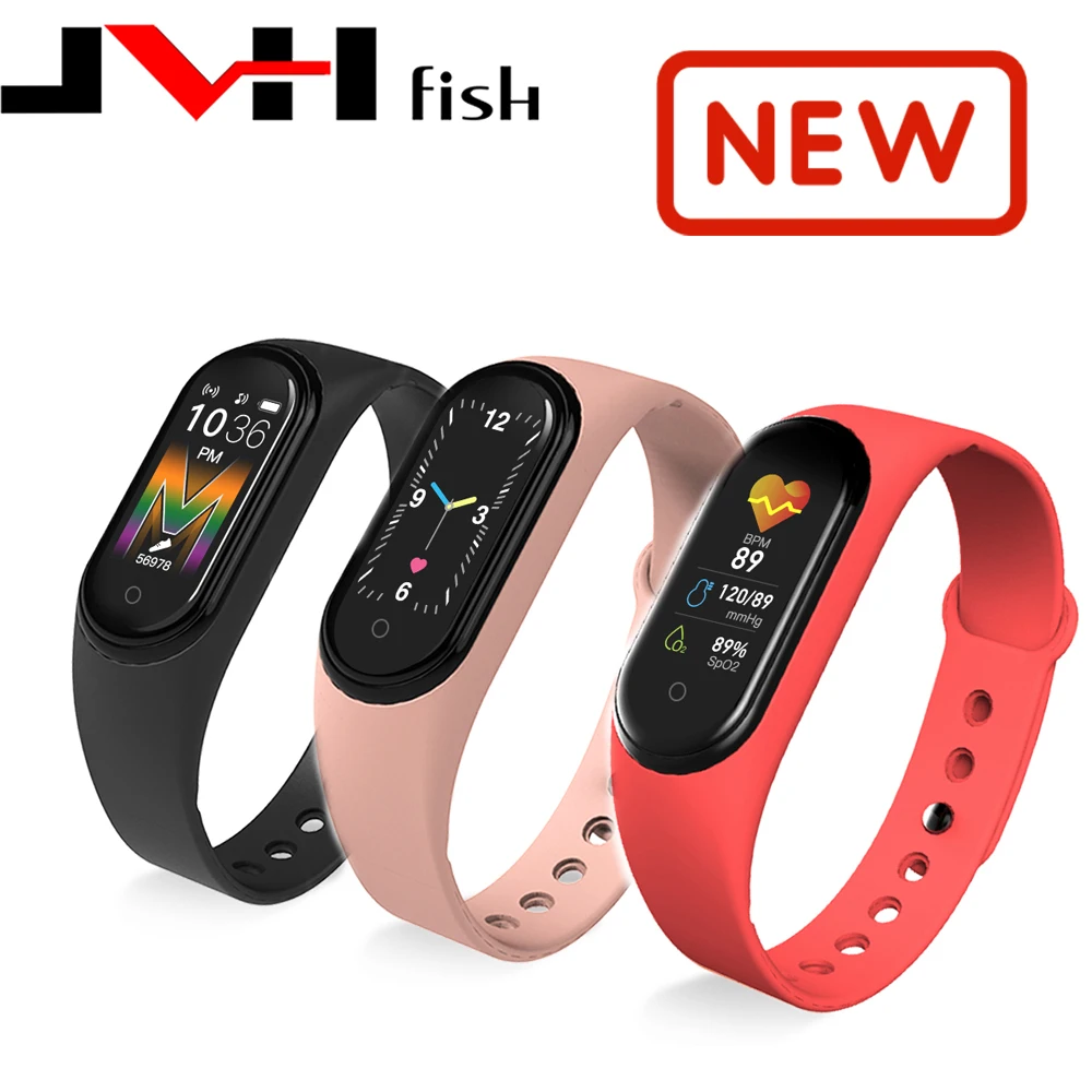 

JVH Fish Original M5 Smart Watch Men Women Smart watch Heart Rate Blood Pressure For Outdoor Sports For IOS Android Smart Watch