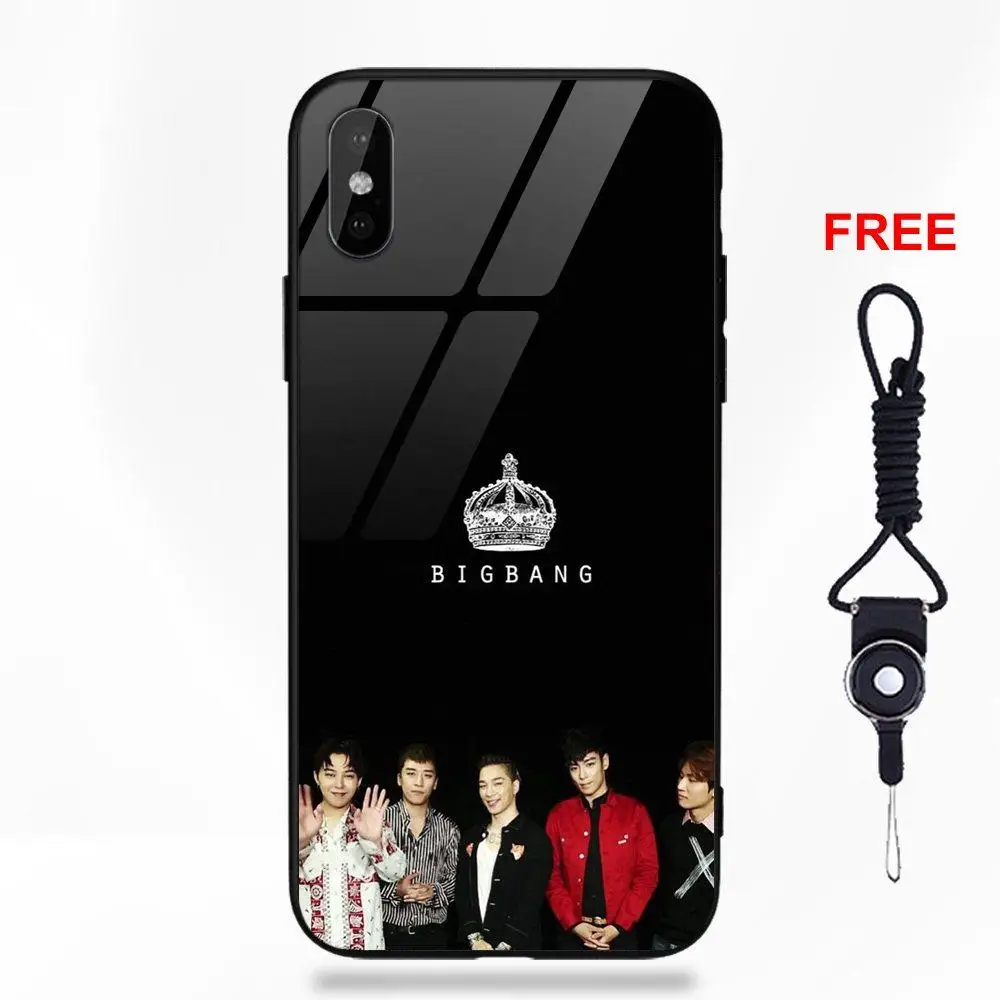 Чехлы из закаленного стекла Bigbang для huawei Honor 7X P20 Lite mate 10 Pro Redmi 5 Note 5A 6 для Galaxy S8 S9 Plus - Цвет: as picture