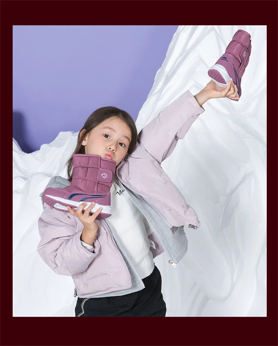Новая зимняя обувь для мальчиков и девочек, детские ботинки, обувь высокого качества, модные детские зимние ботинки, теплые зимние детские ботинки, 27-31