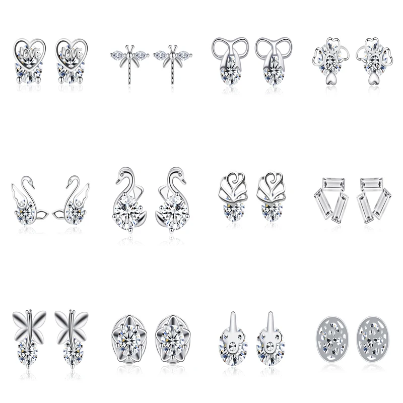 

Trynmera 2019 New Jewelry Stud Earrings Color Statement Earring for Girls Gift for Woman TE001