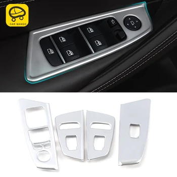 

CarManGo Car Accessories Window Control Panel Lift Button Frame Sticker Cover Interior Decoration for BMW 5 Series G30 2017-2020