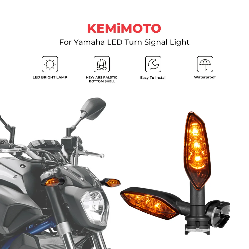 Светодиодный индикатор поворота мотоцикла для YAMAHA MT01 MT25 MT03 MT07 MT09 Tracer MT10 Blinker