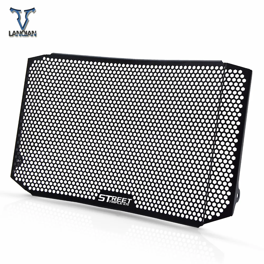 Motorcycle Accessories CNC Radiator Guard Protector Grille Grill Cover For Triumph Street Triple 675 RX Radiator Guard 2015-2016