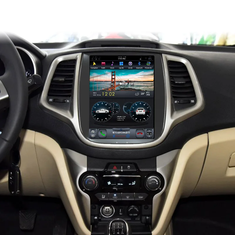 Android 9,0 Tesla вертикальный экран Автомобильный плеер gps навигация для Changan EADO 2012+ аудио плеер 12,1 дюймов