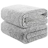 Bamboo Charcoal Fiber Bath Towels Wrap Soft Hand Shower Towel Quick-Dry Absorbent Beach Towelling Washcloths for Bathroom ► Photo 1/6