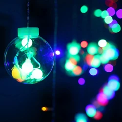 Creative Star Moon Light Curtain String Light Christmas Ramadan Garland Light Romantic Holiday Lights Wedding Party Decor Lamps